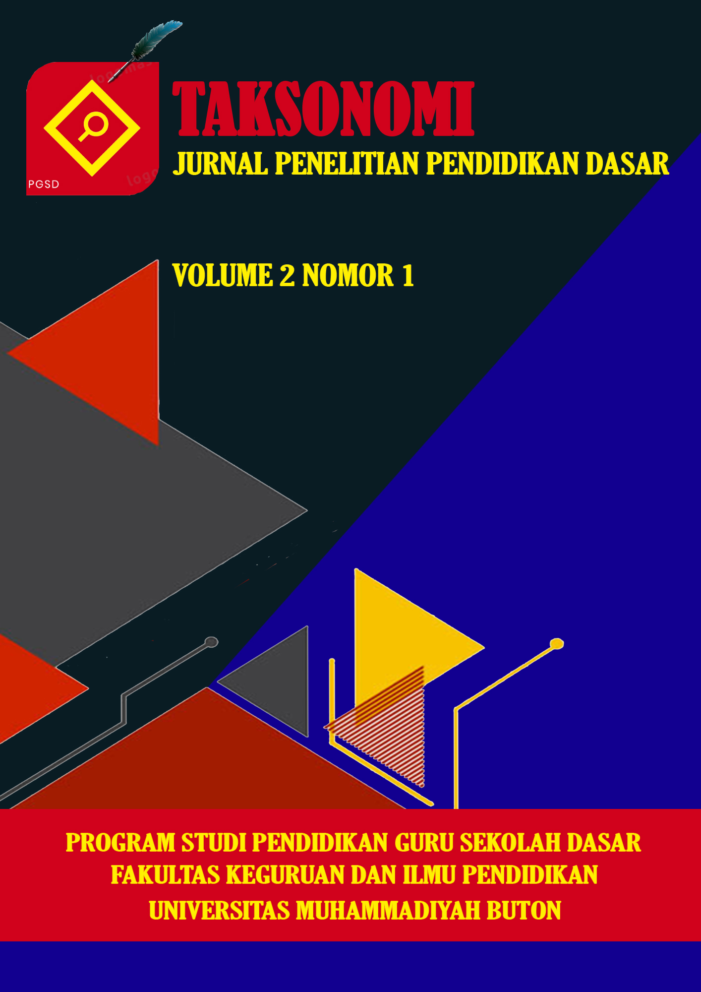 					View Vol. 2 No. 1 (2022): Mei, Taksonomi Jurnal Penelitian Pendidikan Dasar
				